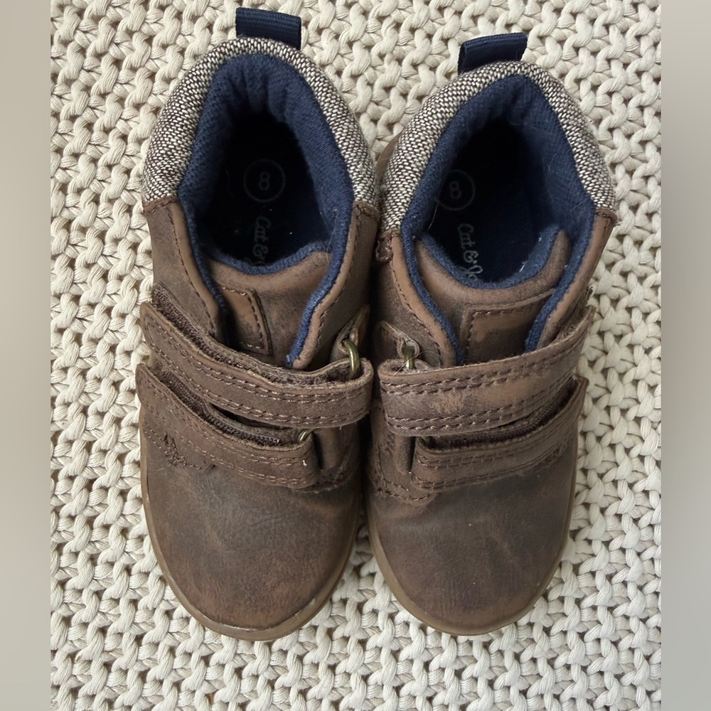 Cat & Jack Boys Booties Toddler 8 - Picture 5 of 7